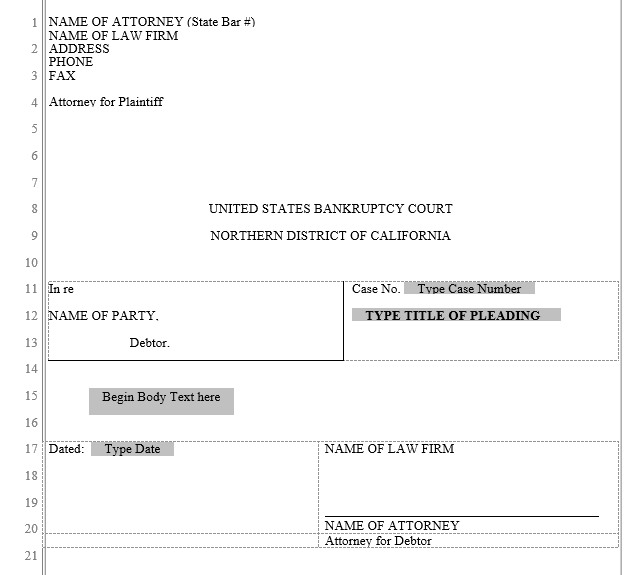 California Pleading Template from www.wordautomation.com